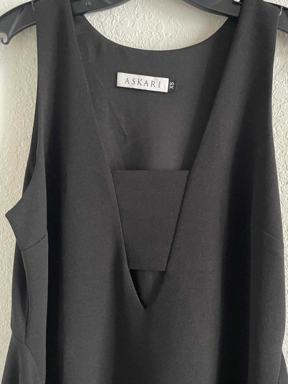 Askari Little Black Cocktail Dress With Midriff Cutout